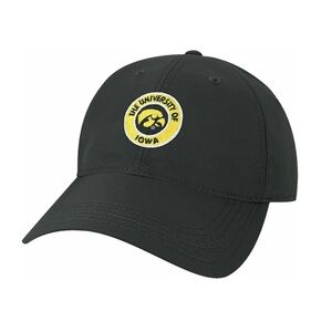 L2 Brands Adult Iowa Hawkeyes Cool Fit Adjustable Hat, One Size - Black